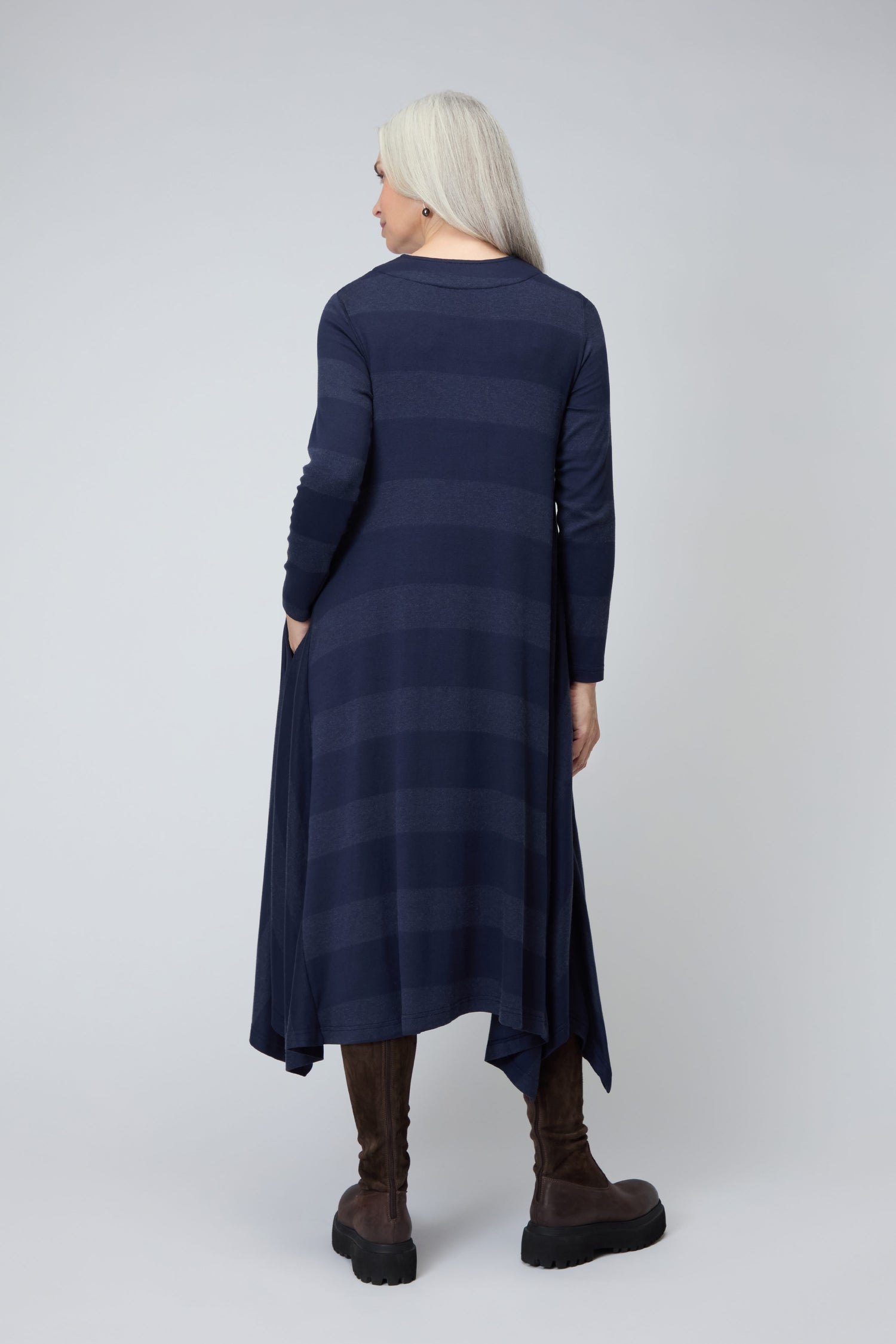 Soft Viscose Jersey Stripe Dress