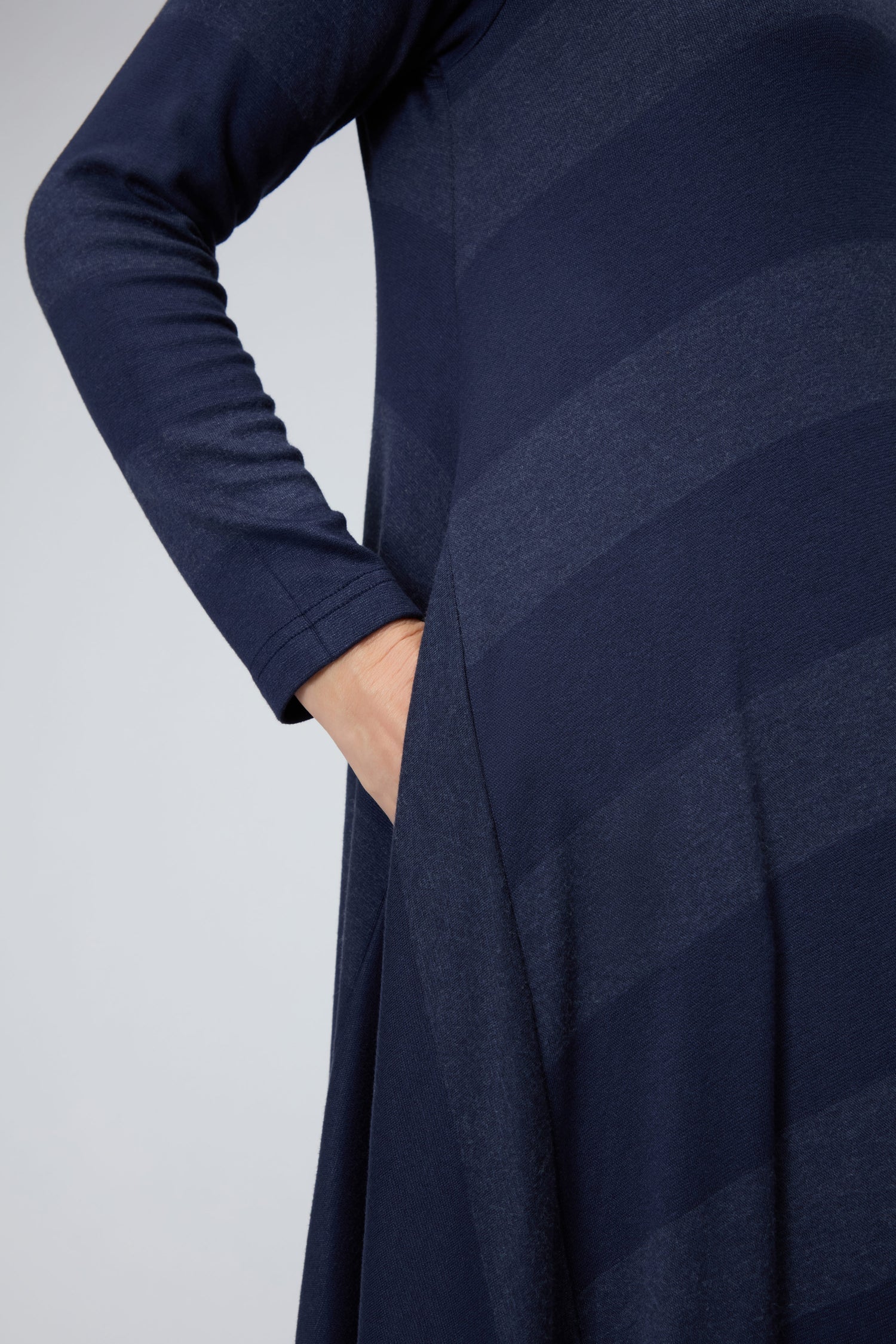 Soft Viscose Jersey Stripe Dress