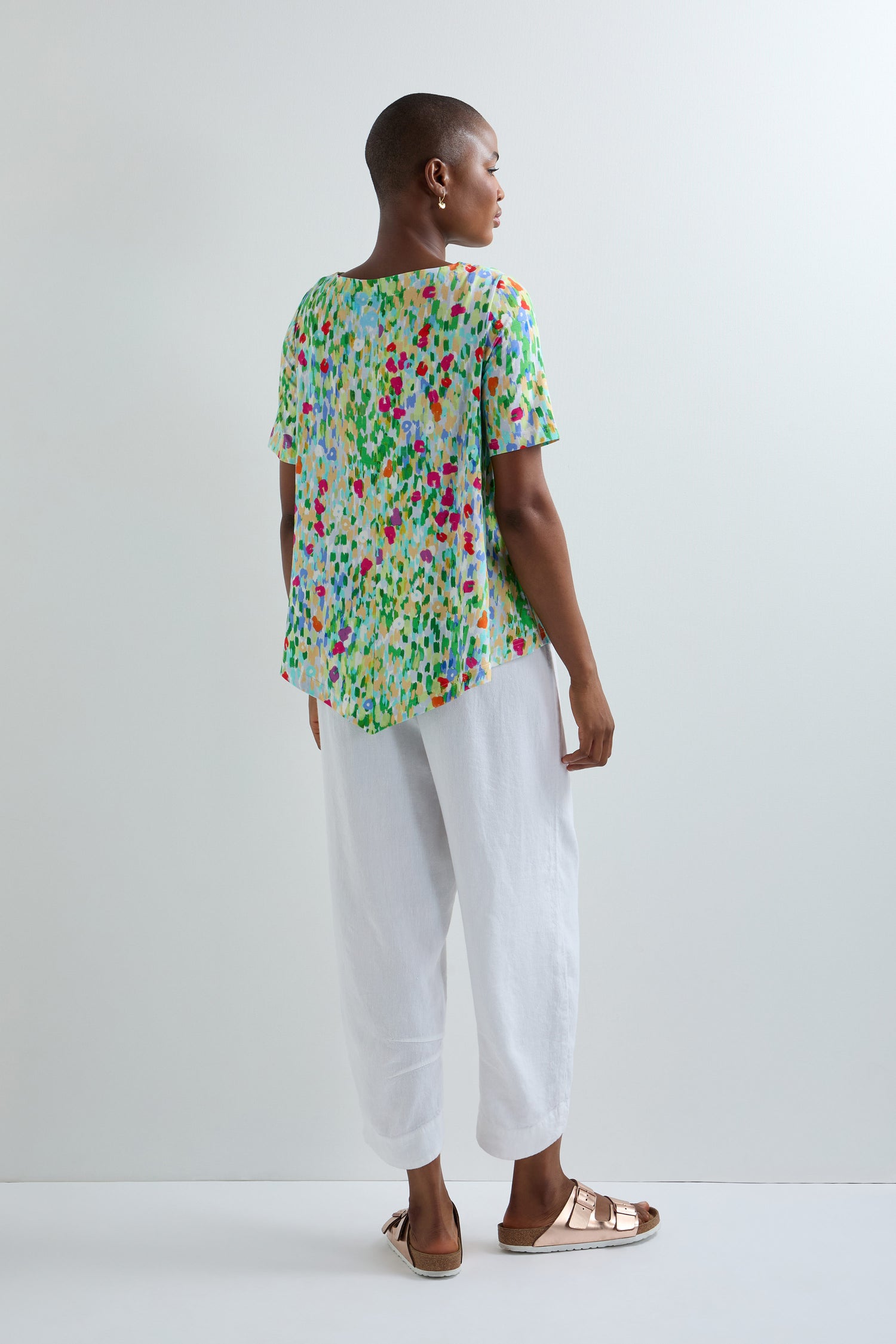 Impressionist Garden Jersey Tunic