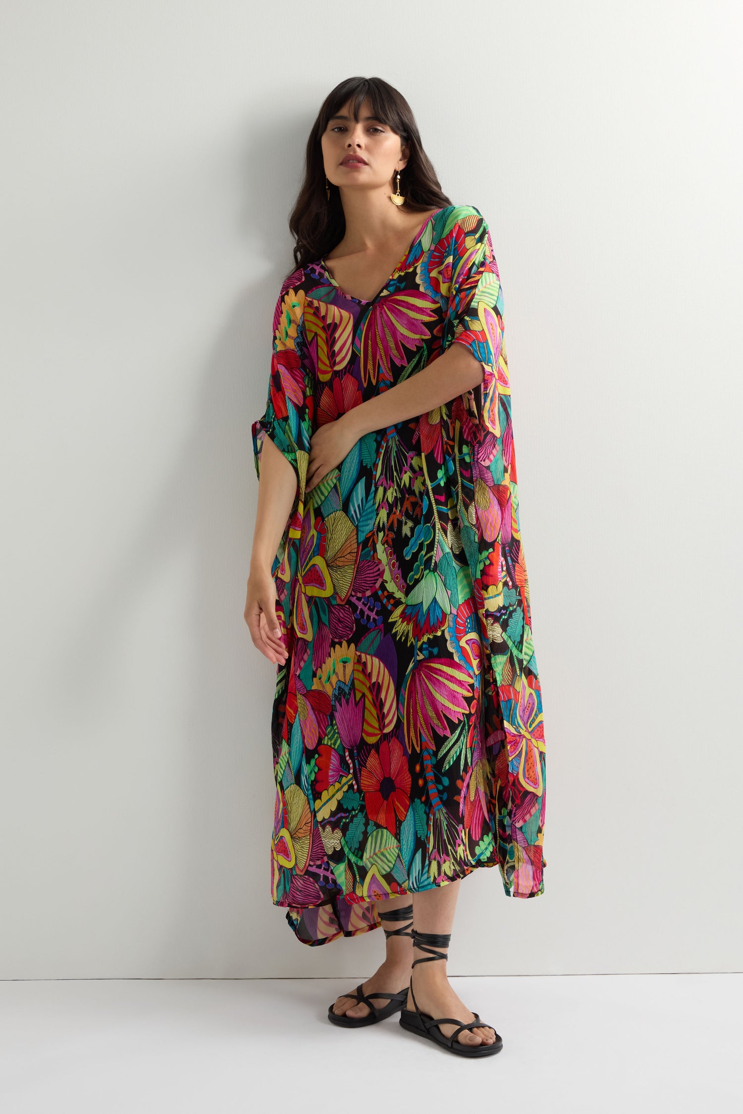 Fantasy Forest Georgette Kaftan