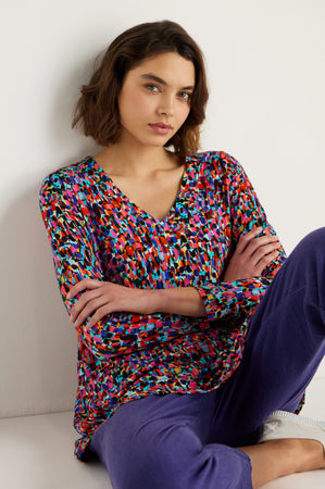 Painted Spots Jersey Tunic