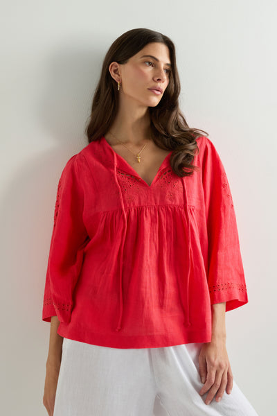 トップス sahara 2way Cord Embroidery Top 2way Cord Embroidery Top｜ツーウェイコードエンブロイダリー