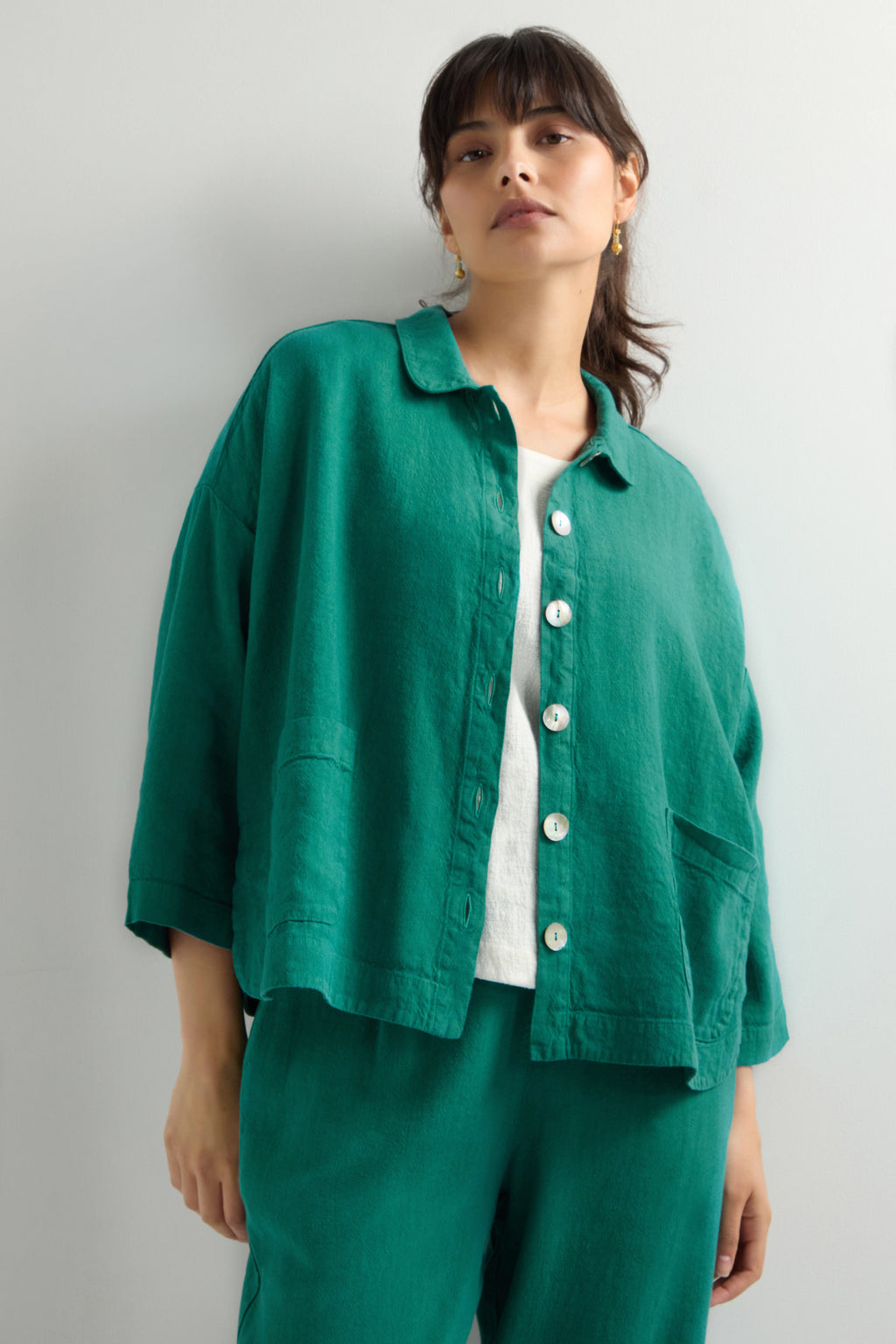 ジャケット・アウター sara mallika C.LINEN TAPE EMB CW JACKET Sara mallika Deepika tape embroidery jacket | mambo ladys
