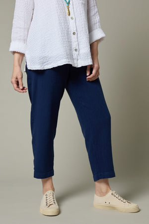 Twisted Linen Slim Trouser