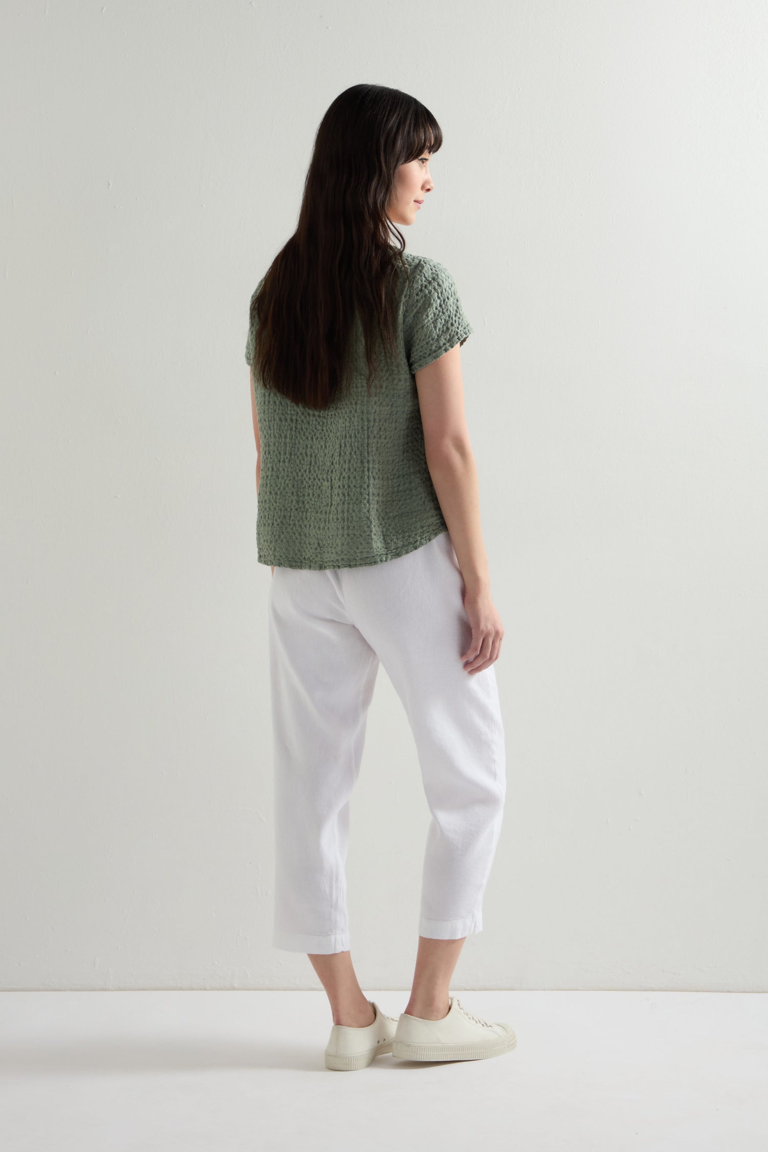 Twisted Linen Slim Trouser