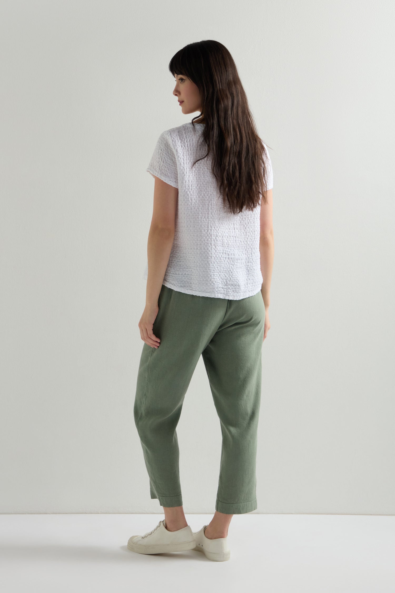 Twisted Linen Slim Trouser