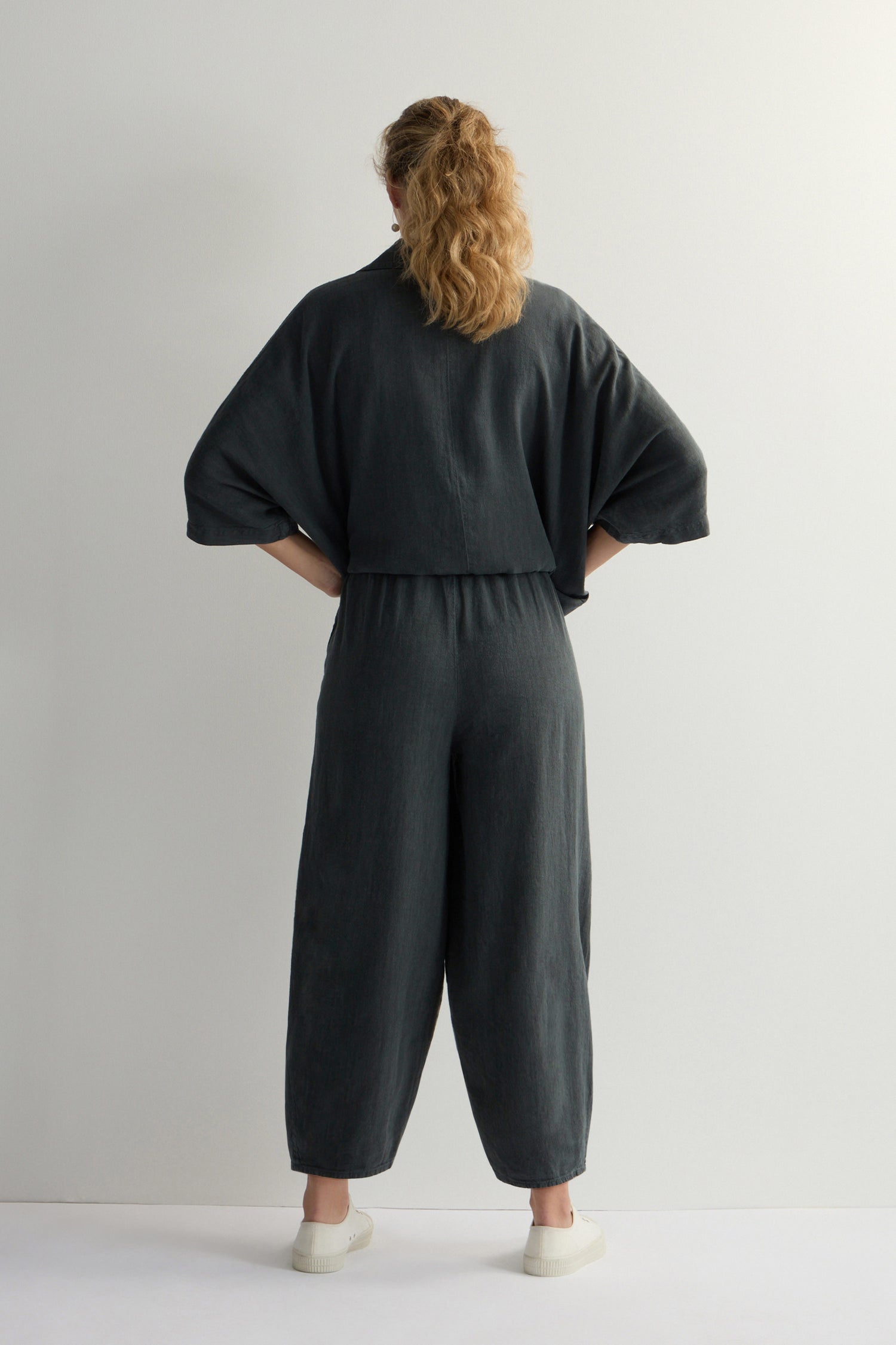 Twisted Linen Bubble Trouser