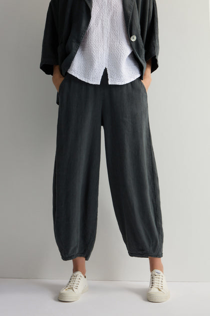 Twisted Linen Bubble Trouser