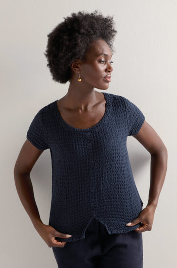 Waffle Linen Top