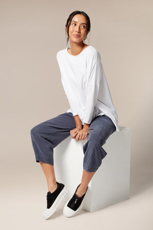 Zip Detail Suede Pumps