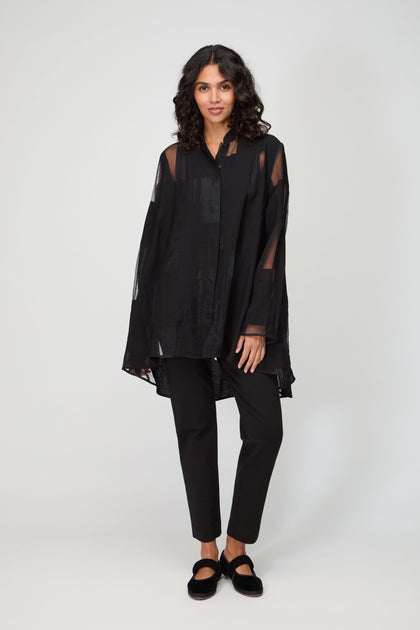 Black Cut Out Shirt