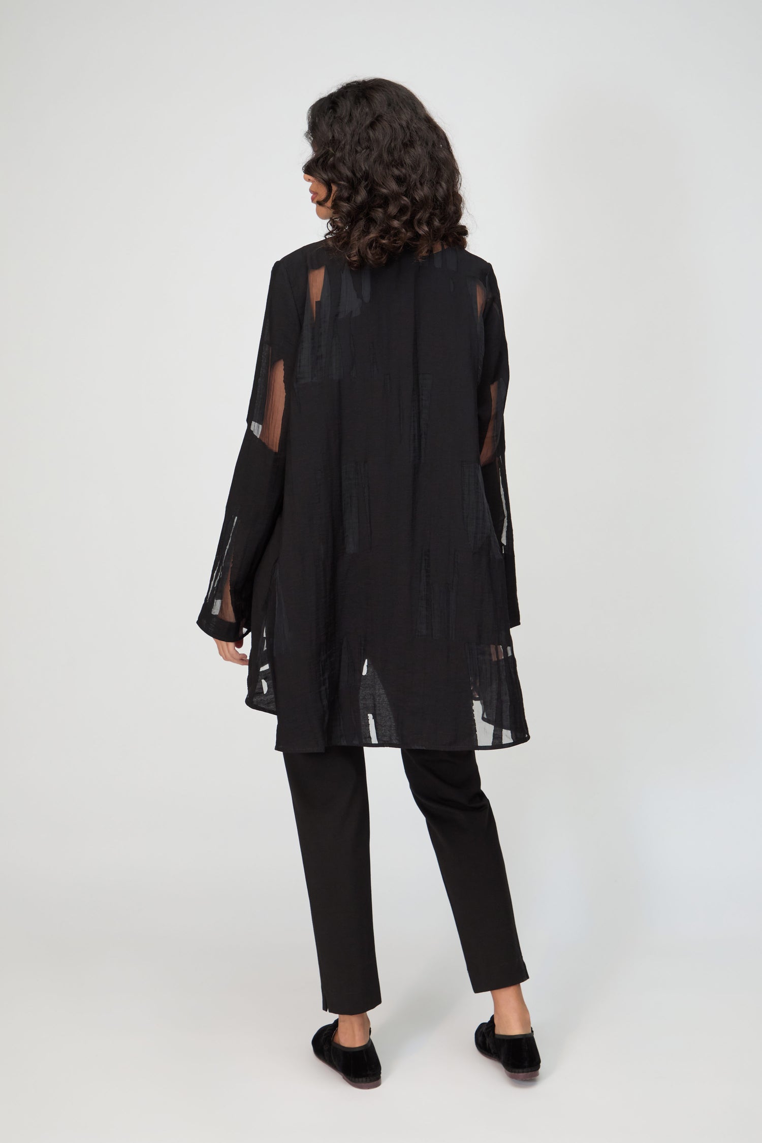 Black Cut Out Shirt
