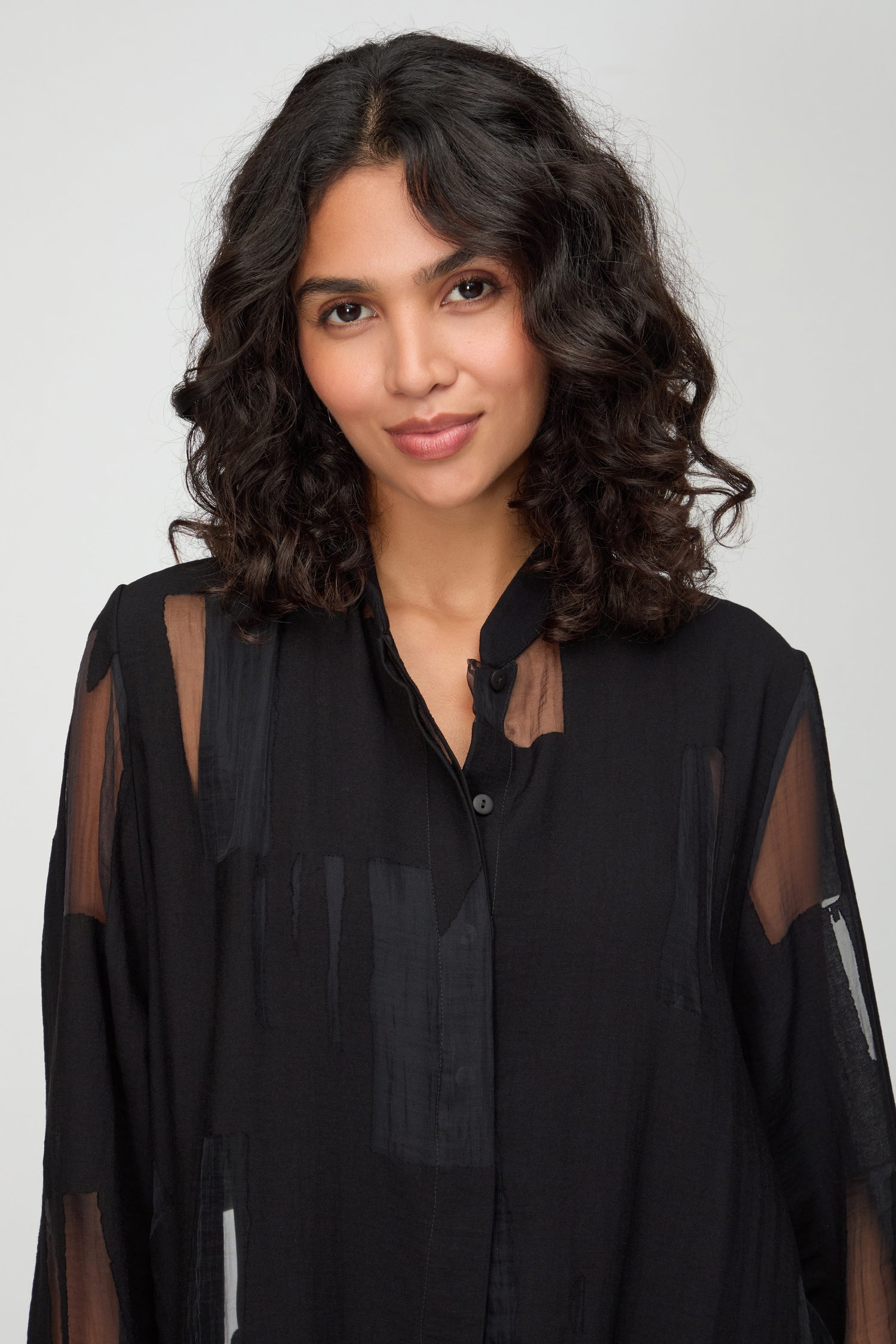 Black Cut Out Shirt