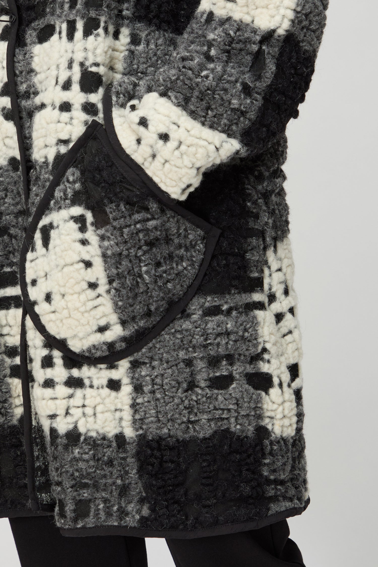 Crochet Check Coat