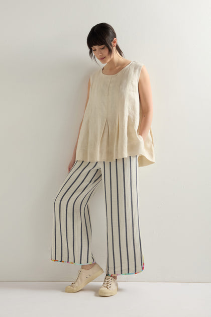 Stripe Cotton Trouser