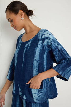Soft Denim Two Pocket Top