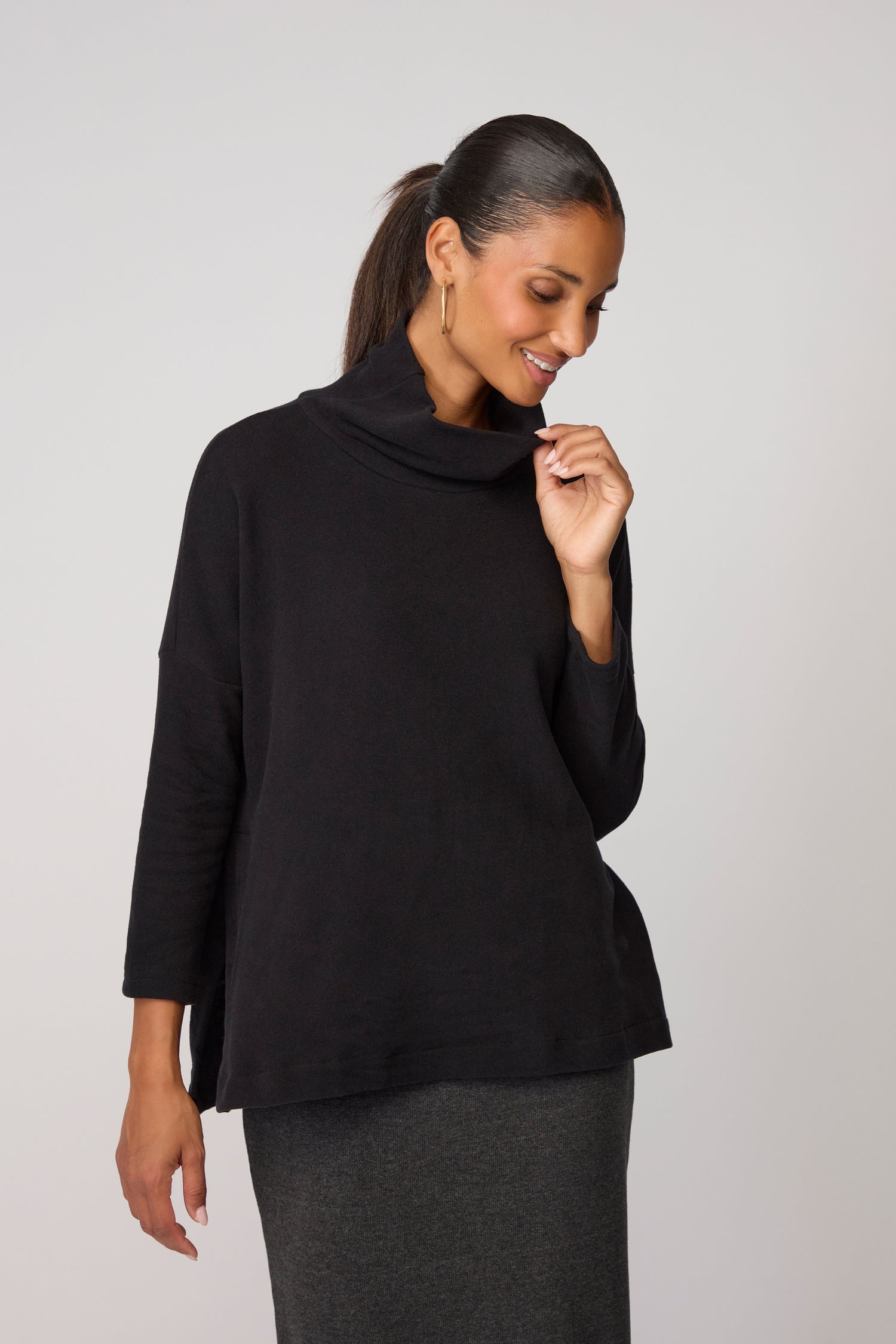 Dina Soft Cowl Top