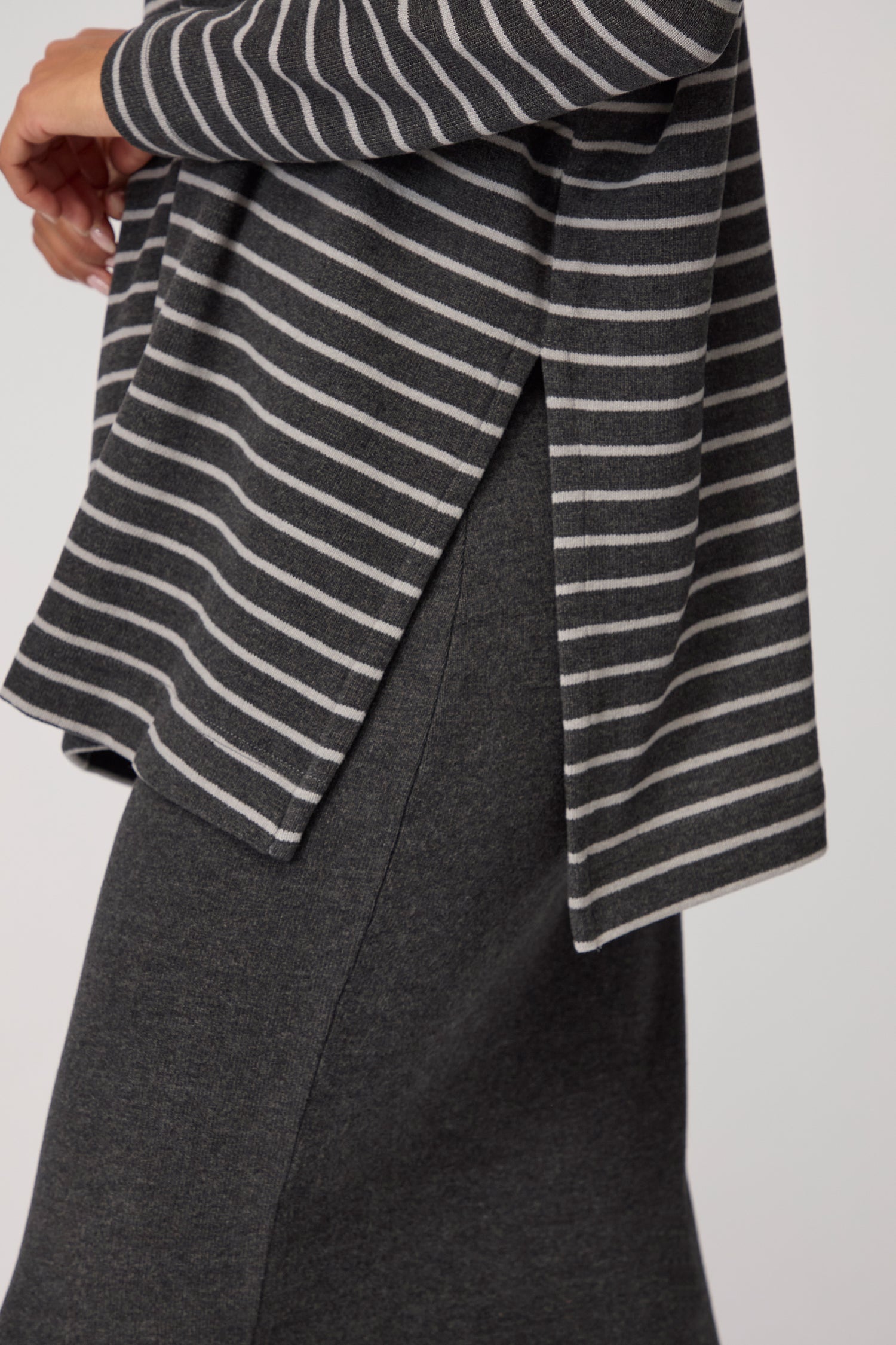 Martis Scoop Neck Fine Stripe Top