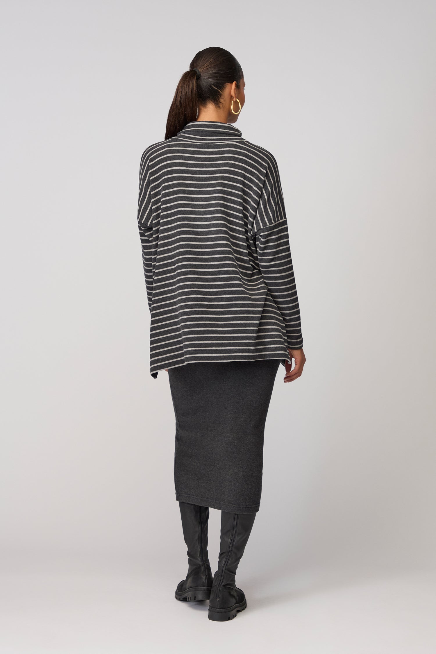 Martis Scoop Neck Fine Stripe Top