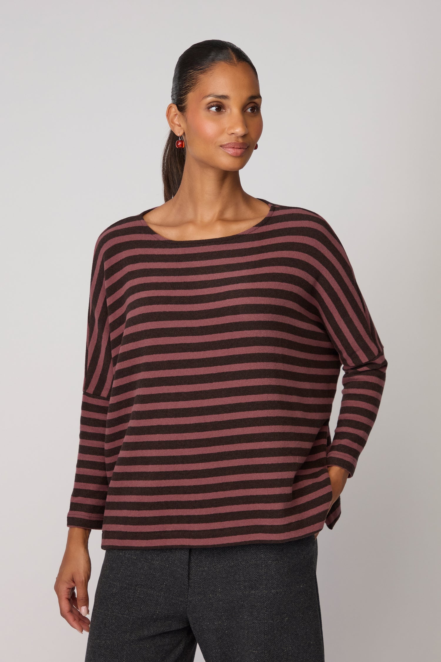 Martis Scoop Neck Wide Stripe Top