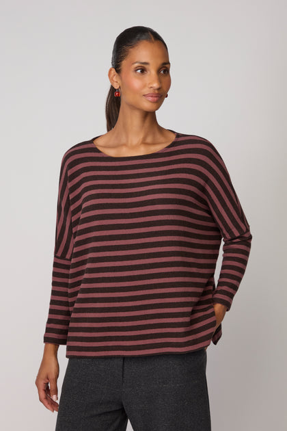 Martis Scoop Neck Wide Stripe Top