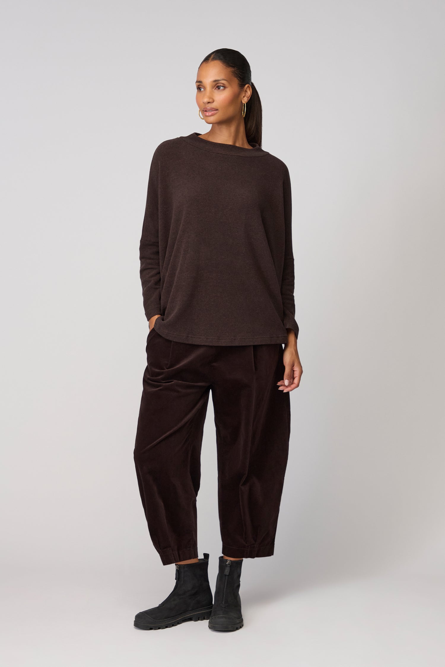 Spino Boxy Soft Jersey Top