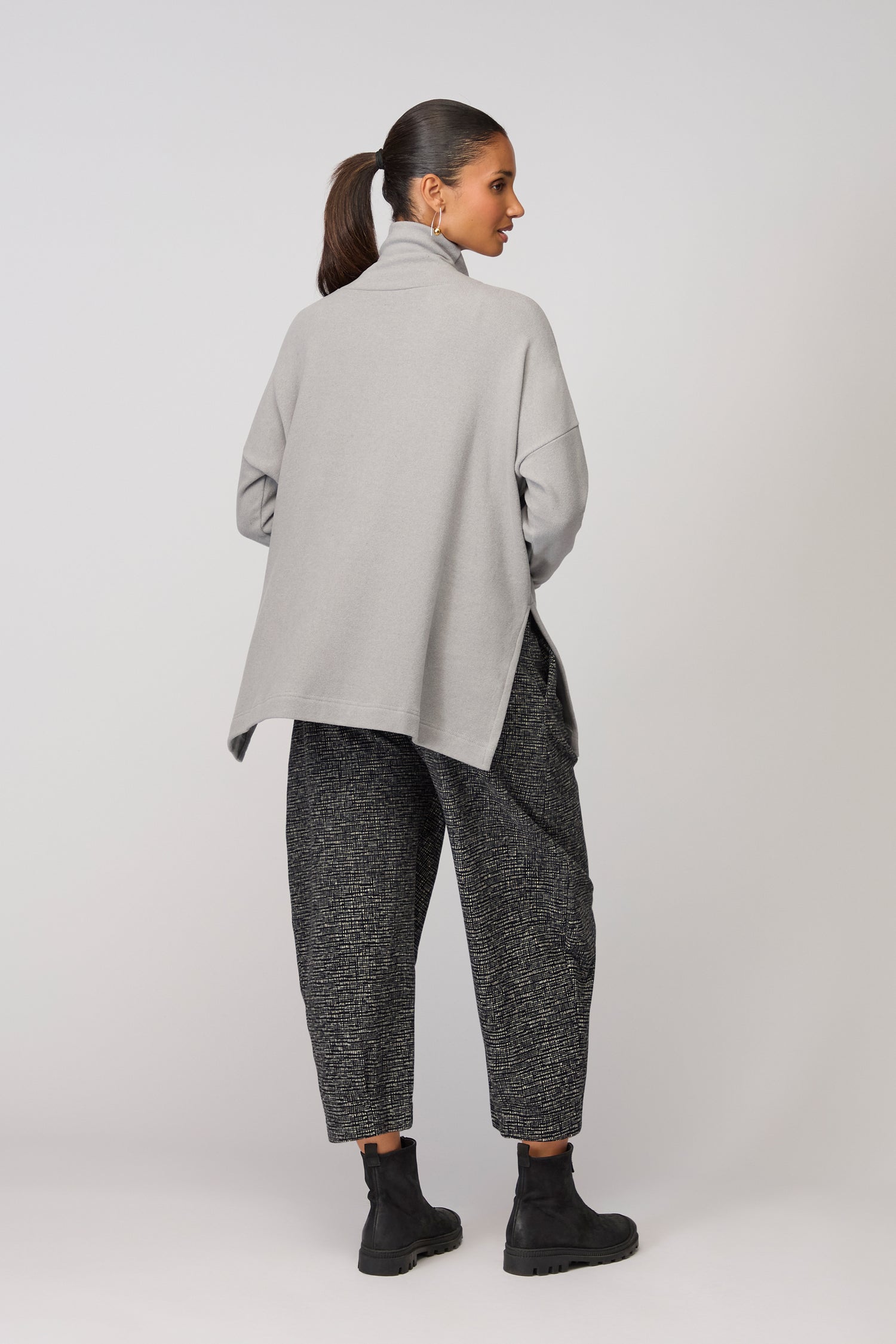 Zita Roll Neck Soft Jersey Tunic
