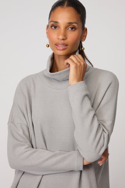 Zita Roll Neck Soft Jersey Tunic