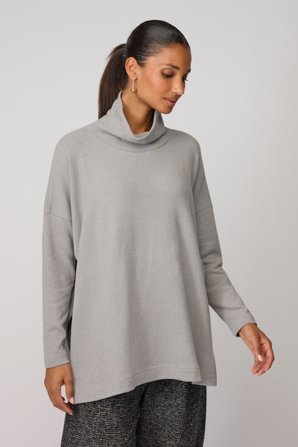 Zita Roll Neck Soft Jersey Tunic