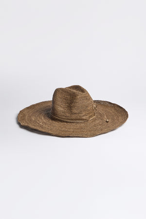 Hand Woven Double Crochet Raffia Hat