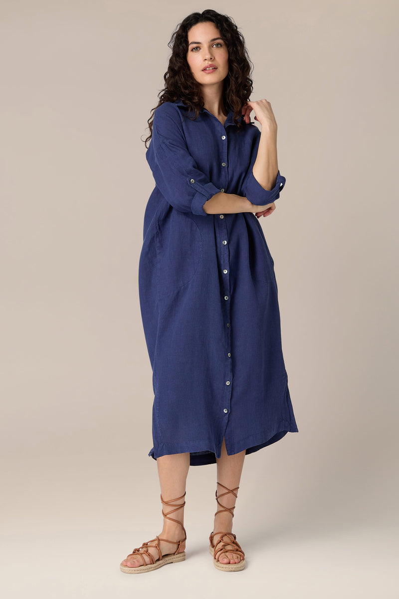 Linen Shirt Dress – Sahara