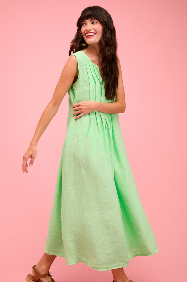 sahara linen dresses Alina Cernatescu Neutral Sahara Maxi Dress