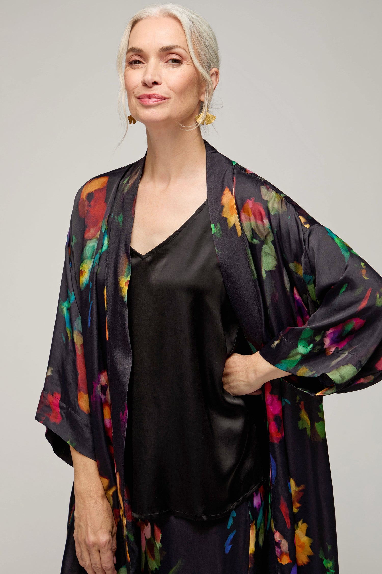 Winter Floral Kimono