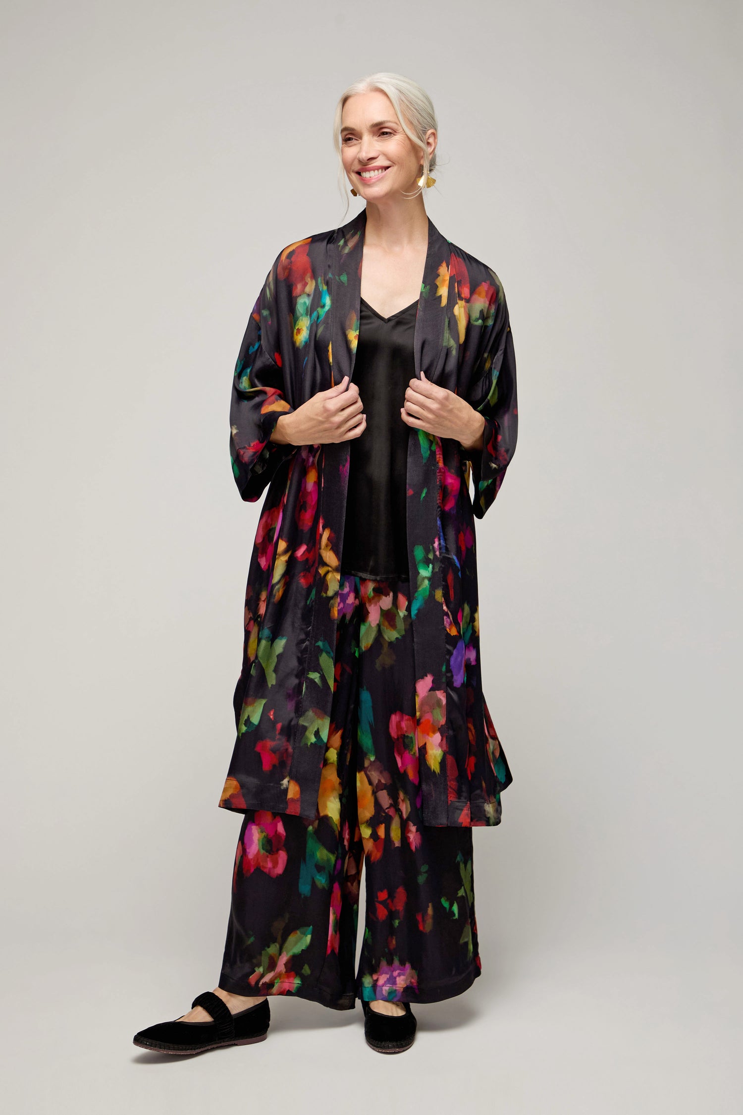 Winter Floral Kimono