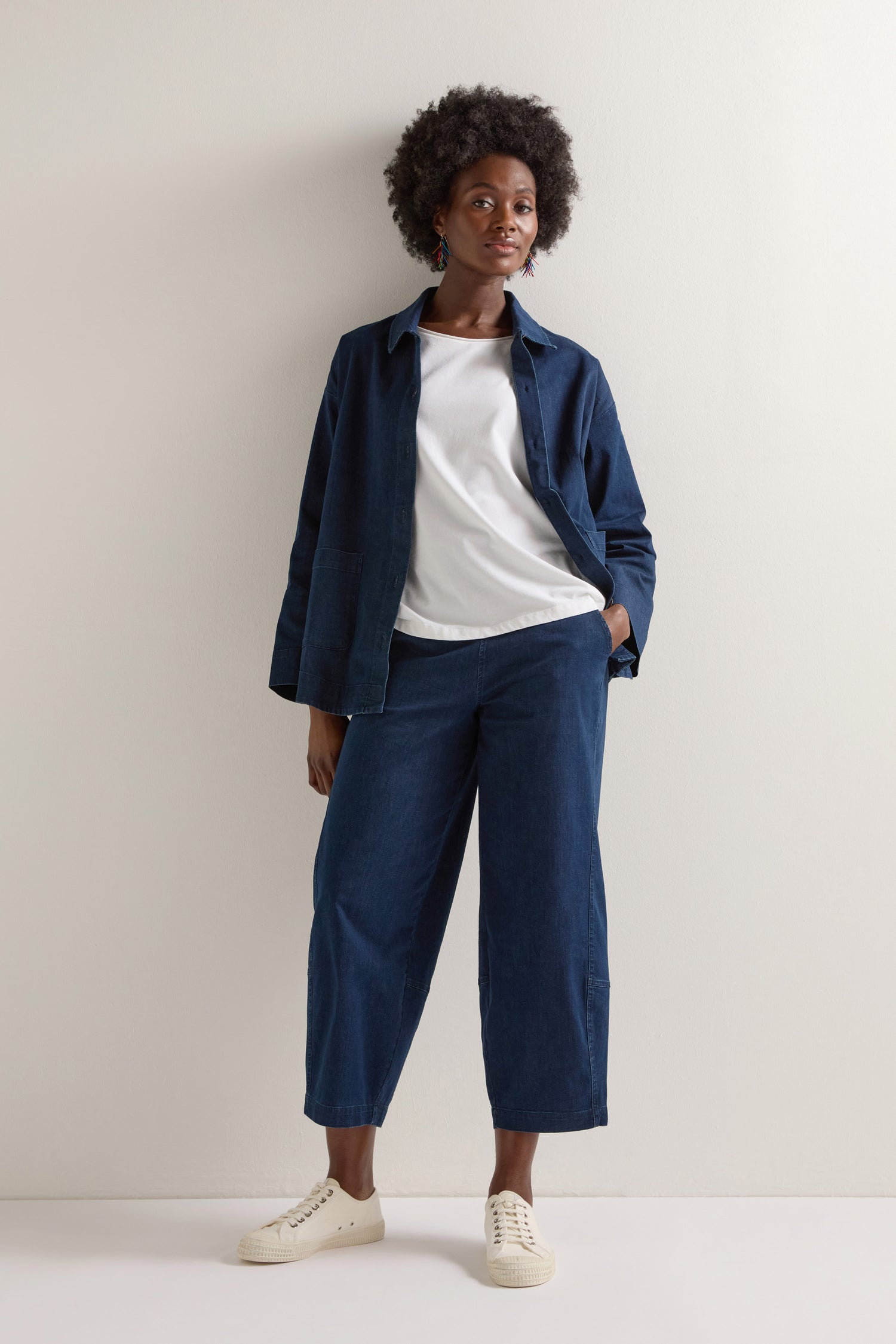 Stretch Denim Bubble Trouser