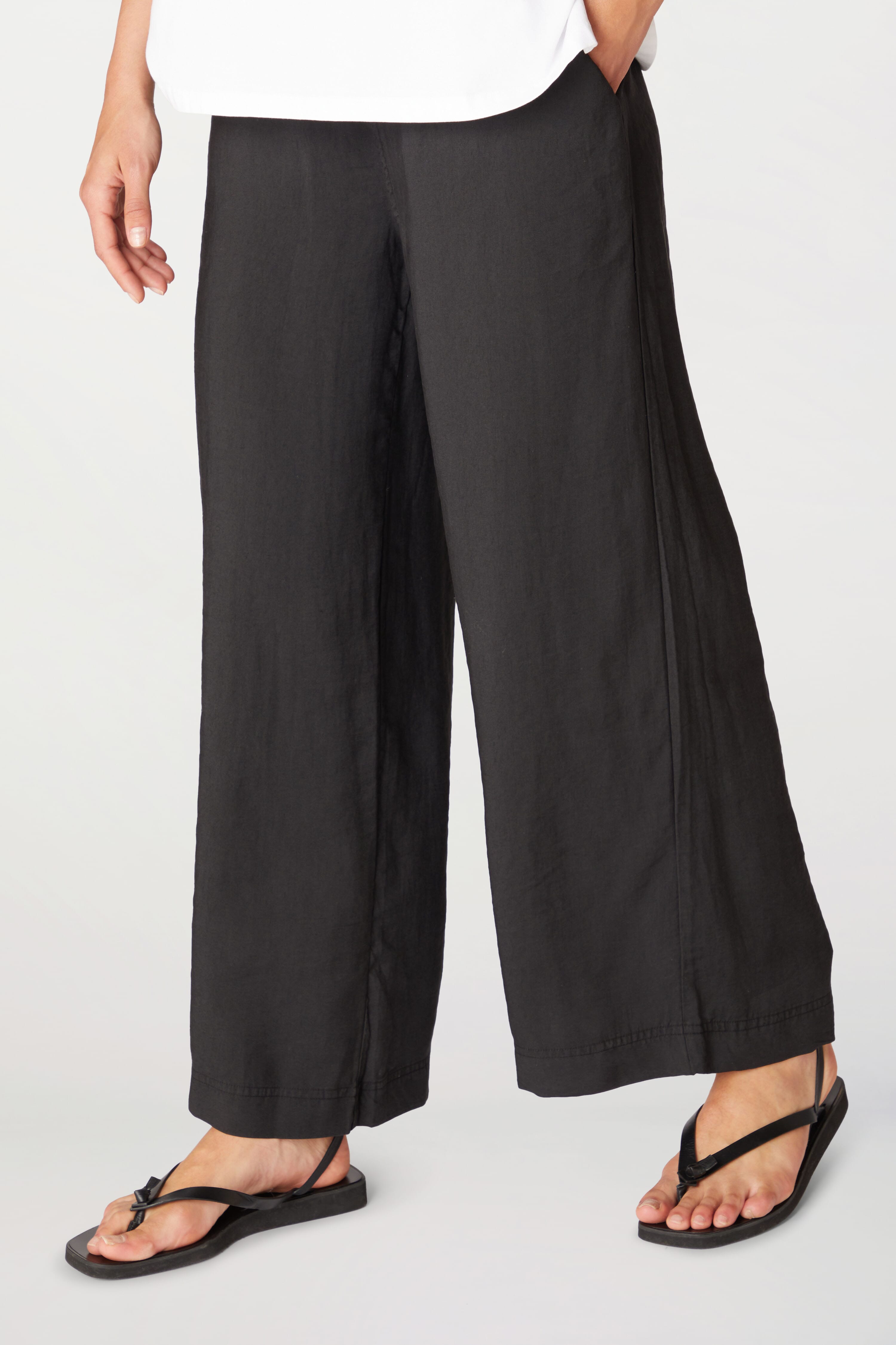 Soft Tencel Wide Trouser – Sahara