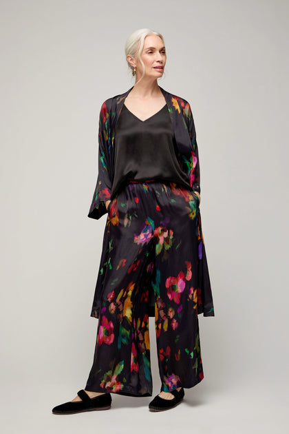 Winter Floral Wide Trouser