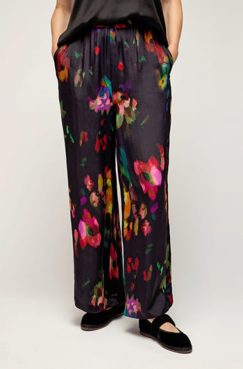 Winter Floral Wide Trouser