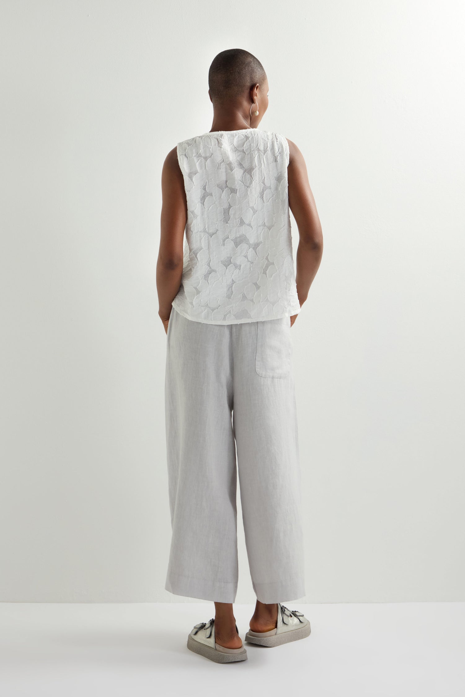 Linen Wide Trouser