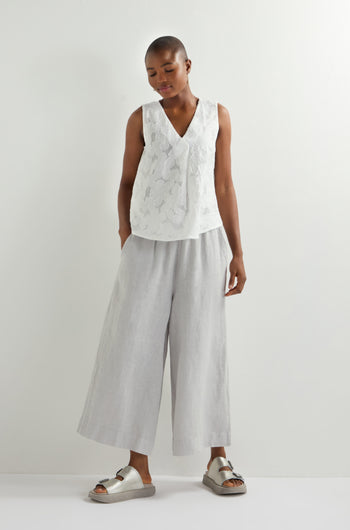 Linen Wide Trouser