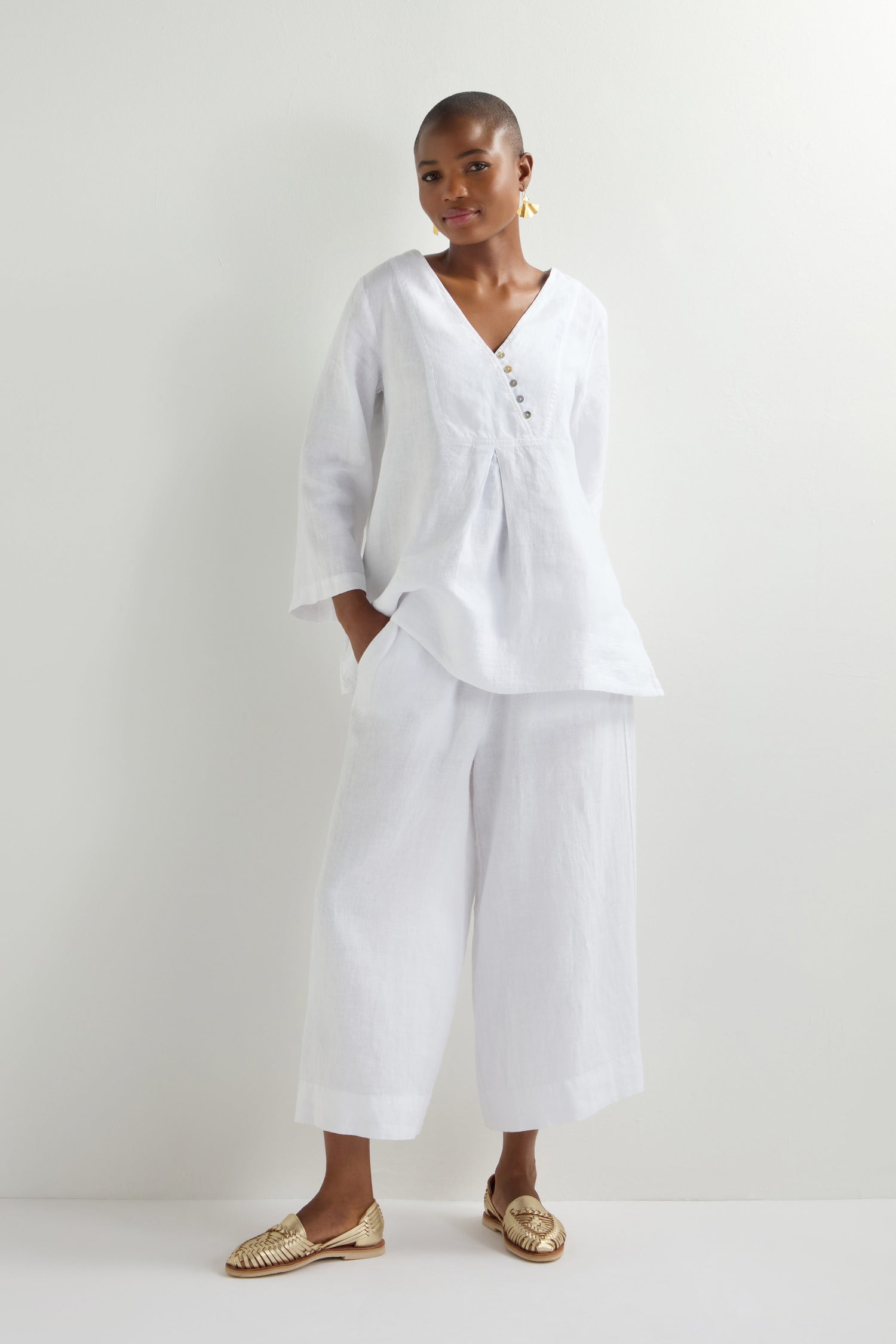 Linen Wide Trouser