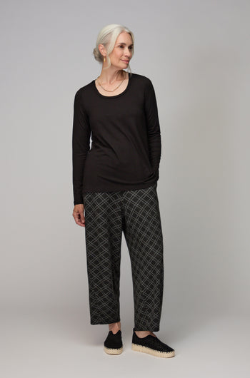 Viscose Jersey Scoop Neck Top