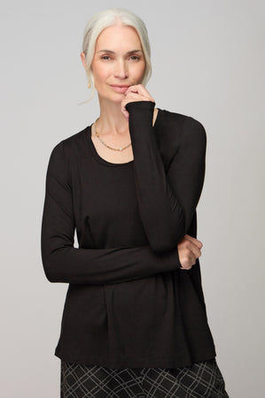 Viscose Jersey Scoop Neck Top