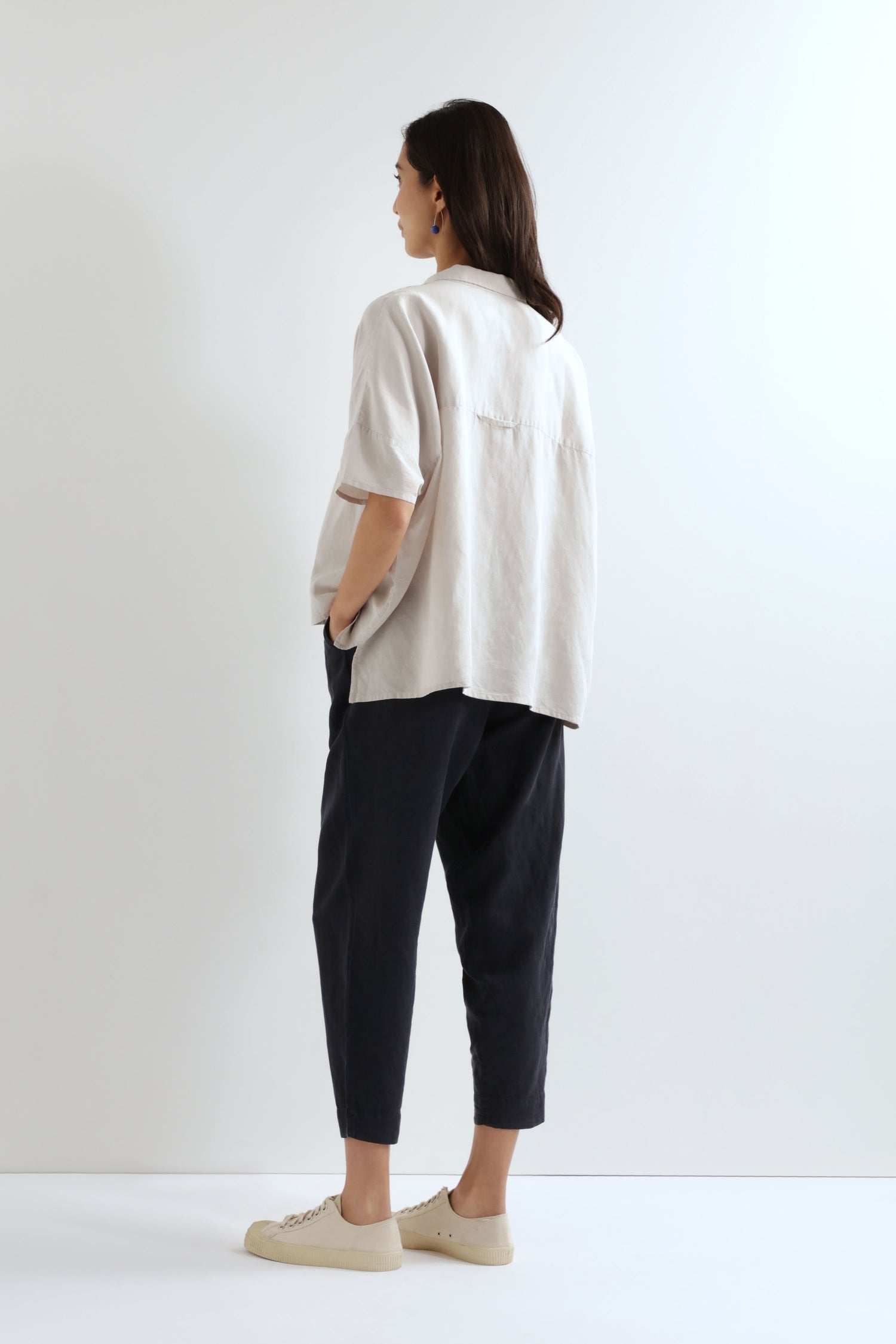 Adda Tencel Linen Boxy Shirt
