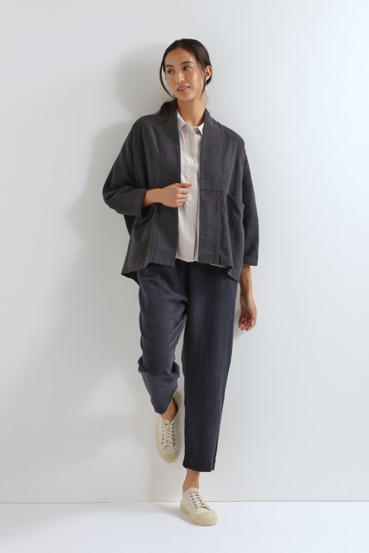 Livia Linen Kimono Jacket