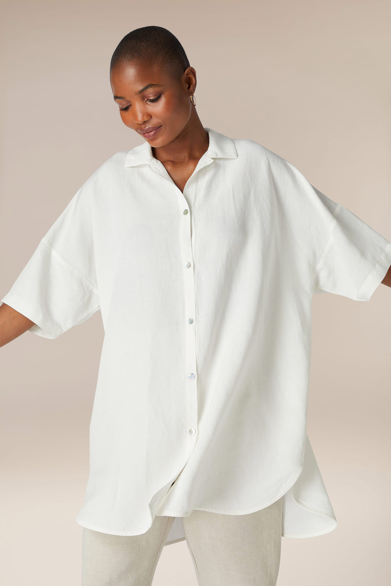 Meriam Easy Linen Shirt – Sahara