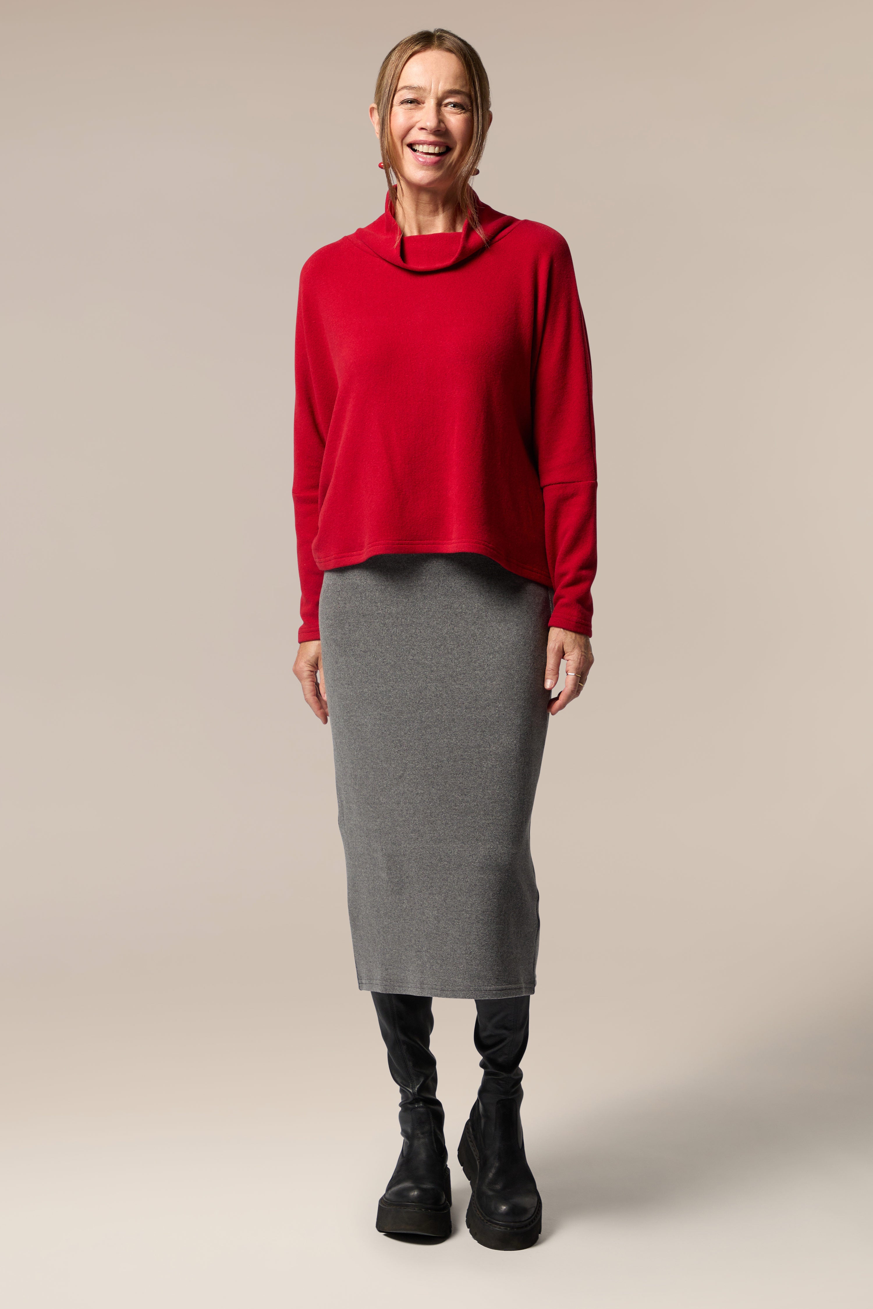 Lillka_cozy sweater outlet and skirt