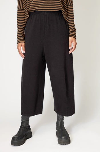 Black Soft Fleece Bubble Trousers