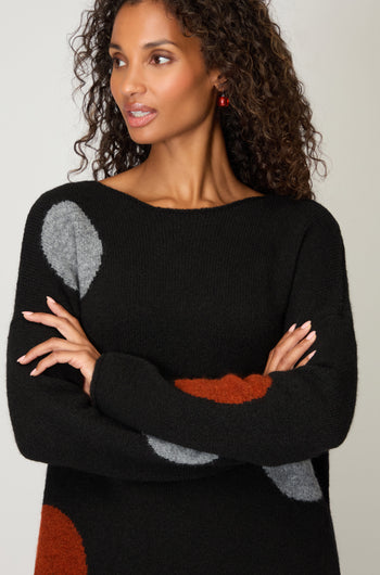 Multi Spot Knit Top