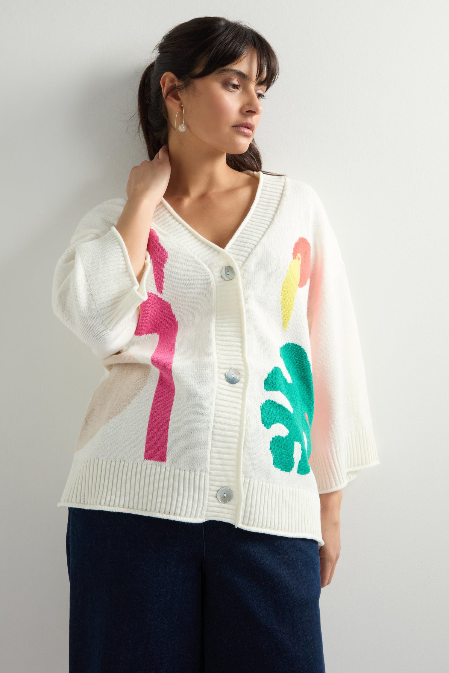 Flamingo Knit Cardigan